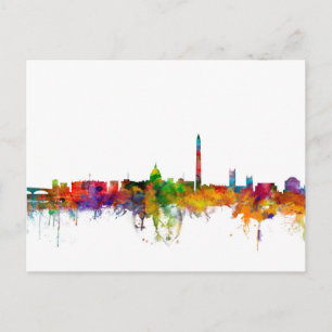 Washington DC Skyline Postkarte