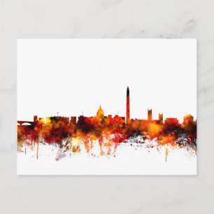 Washington DC Skyline Postkarte