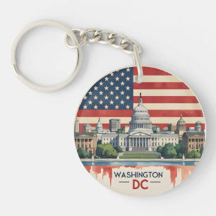 Washington DC Skyline Schlüsselanhänger