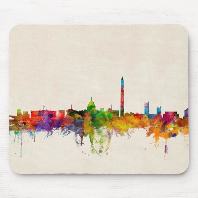 Washington DC-Skyline-Stadtbild Mousepad (Vorne)