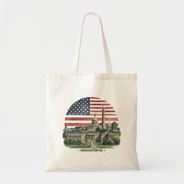 Washington DC Skyline Tragetasche (Vorne)
