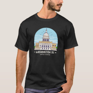 Washington DC Skyline USA City Sehenswürdigkeit US T-Shirt