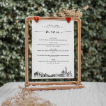 Washington DC Skyline Wedding Dinner Menu Card 12x<br><div class="desc">Die Skyline Collection ist ein atemberaubendes Sortiment an sorgfältig gezeichneten Stadtskylines,  die das Wesen der ikonischen Stadtlandschaften erfassen. Diese Kollektion,  die sich perfekt für Großveranstaltungen oder Hochzeiten in Urlaubsort gleichermaßen eignet,  verkörpert den zeitlosen Charme der Stadt und bringt eine elegante Touch zu Ihrem ganz besonderen Tag.</div>