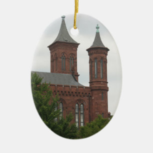 Washington DC Smithsonian-Schloss-Ornament Keramik Ornament