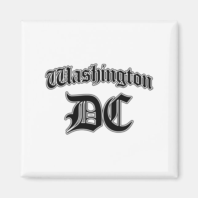 Washington Dc Souvenir Langarmshirt  Magnet (Vorne)