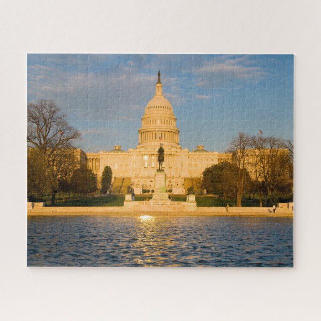 Washington DC. Staat Hauptstadt. Puzzle (Horizontal)