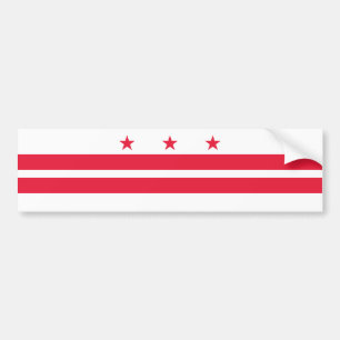 Washington DC Staatsflagge Autoaufkleber