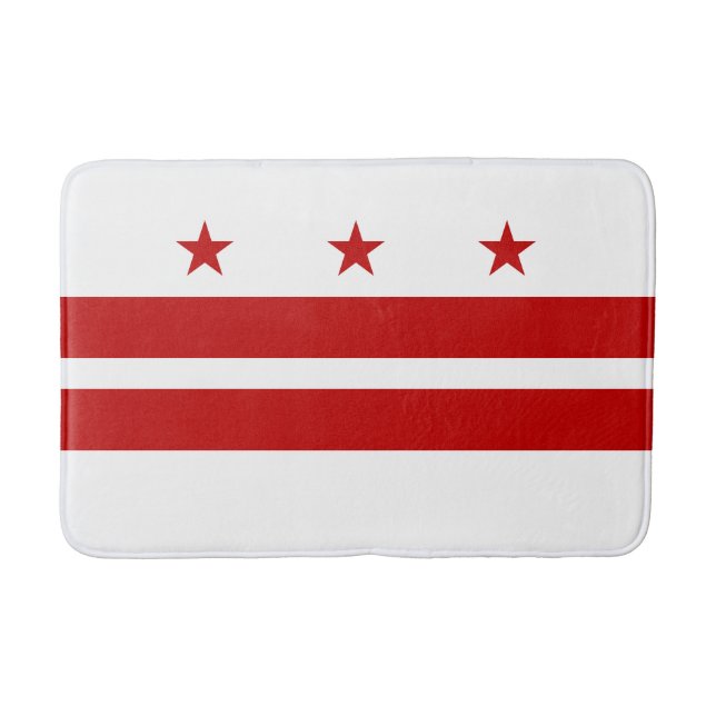 Washington DC Staatsflagge Badematte (Vorderseite)