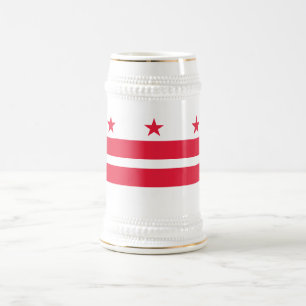 Washington DC Staatsflagge Bierglas