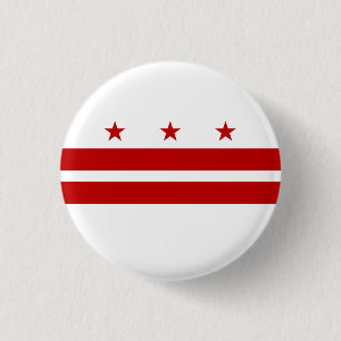 Washington DC Staatsflagge Button