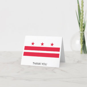 Washington DC Staatsflagge Dankeskarte