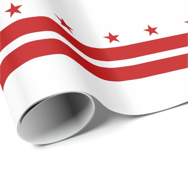 Washington DC Staatsflagge Geschenkpapier (Rolleneckpunkt)