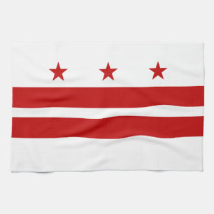Washington DC Staatsflagge Geschirrtuch