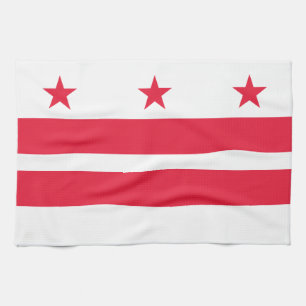 Washington DC Staatsflagge Geschirrtuch