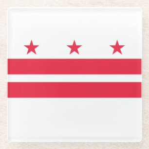 Washington DC Staatsflagge Glasuntersetzer