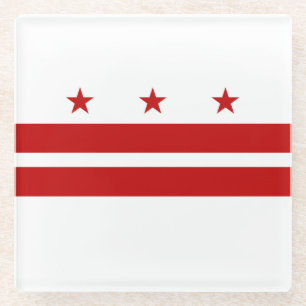 Washington DC Staatsflagge Glasuntersetzer