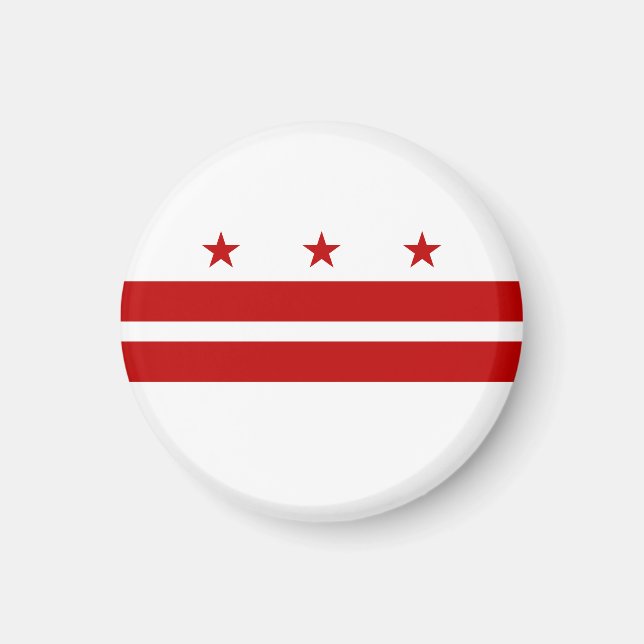 Washington DC Staatsflagge Magnet (Vorne)