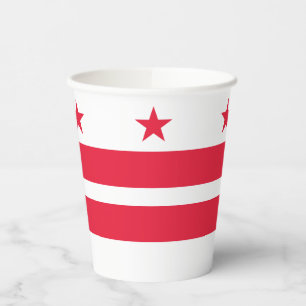 Washington DC Staatsflagge Pappbecher