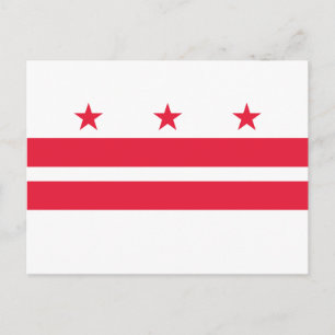 Washington DC Staatsflagge Postkarte