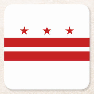 Washington DC Staatsflagge Rechteckiger Pappuntersetzer