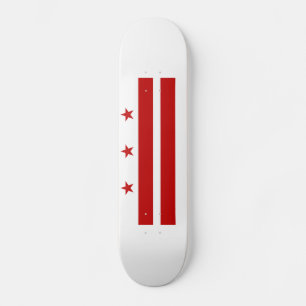 Washington DC Staatsflagge Skateboard