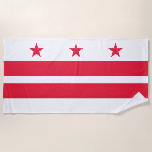 Washington DC Staatsflagge Strandtuch
