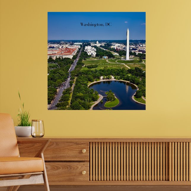Washington DC Stadtsilhouette Poster (Wohnzimmer 2)