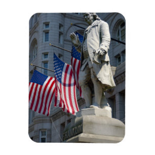 Washington, DC, Statue von Benjamin Franklin Magnet