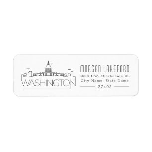 Washington DC-stilisierte Skyline  