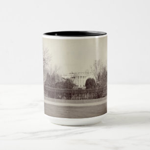 WASHINGTON DC THE WHITE HOUSE 1919 VINTAGES FOTO TASSE