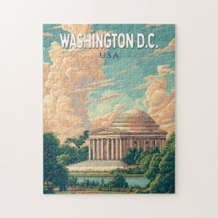 Washington DC Thomas Jefferson Memorial Travel Art Puzzle