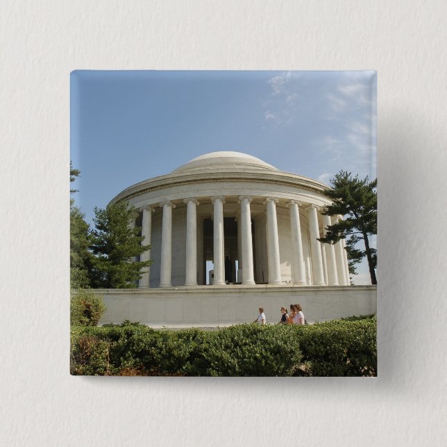 Washington, DC. Thomas- Jeffersondenkmal Button (Vorderseite)