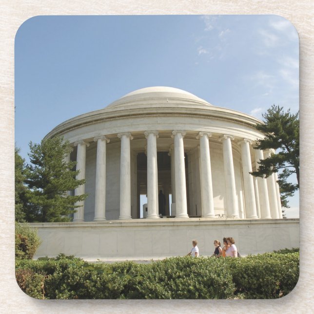 Washington, DC. Thomas- Jeffersondenkmal Getränkeuntersetzer (Vorderseite)