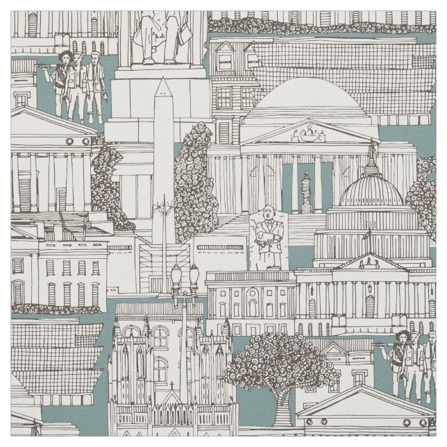 Washington DC Toile Junior Stoff (Muster)
