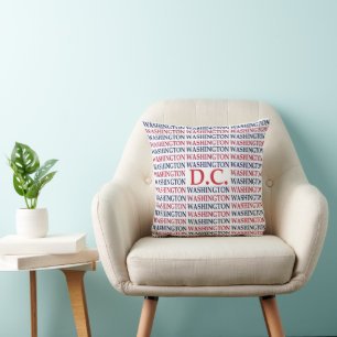Washington DC Typografie Kissen