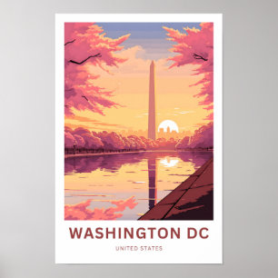 Washington DC United Staaten Travel Print Poster