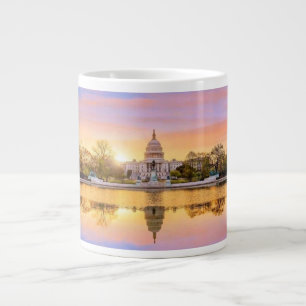 Washington DC US-Kapitolgebäude Sonnenuntergangsre Jumbo-Tasse