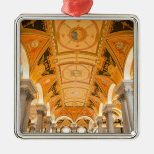 WASHINGTON, DC USA. Durchgang des zweiten Stocks Silbernes Ornament