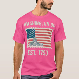 Washington DC USA Flag Liebe Hauptstadt Hill Souve T-Shirt