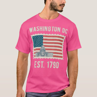 Washington DC USA Flag Liebe Hauptstadt Hill Souve T-Shirt