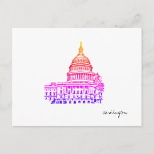 Washington DC USA Hauptstadt Postcard Postkarte