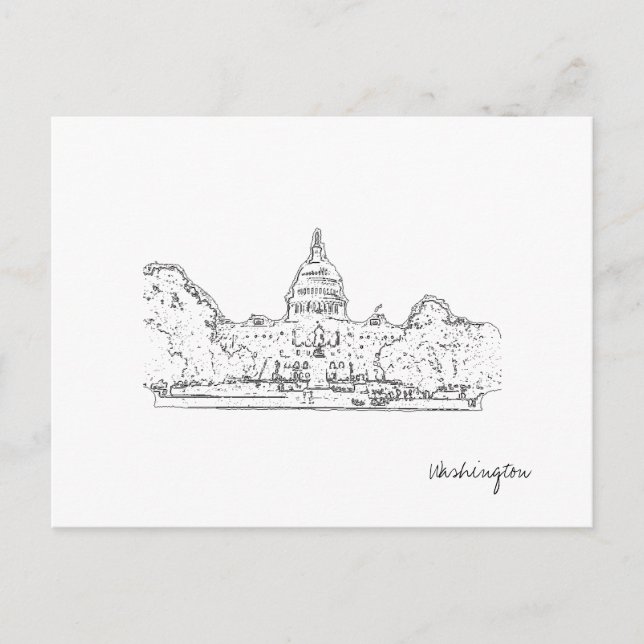 Washington DC USA Hauptstadt Postcard Postkarte (Vorderseite)