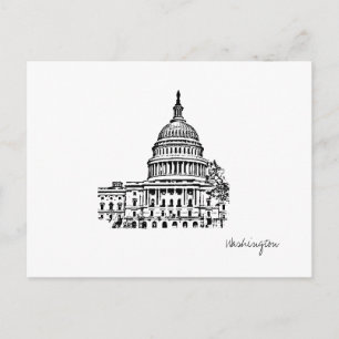 Washington DC USA Hauptstadt Postcard Postkarte