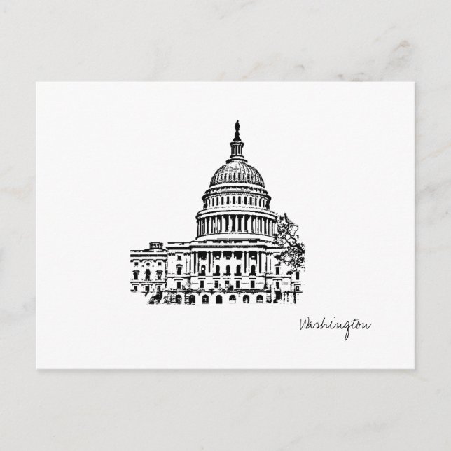 Washington DC USA Hauptstadt Postcard Postkarte (Vorderseite)