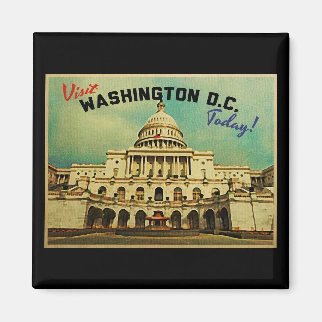 Washington DC Vintag Magnet (Vorne)