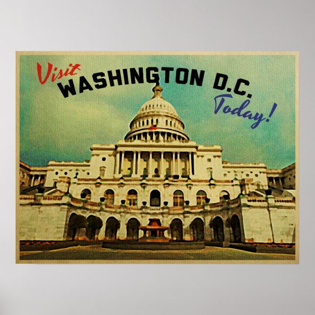 Washington DC Vintag Poster (Vorne)