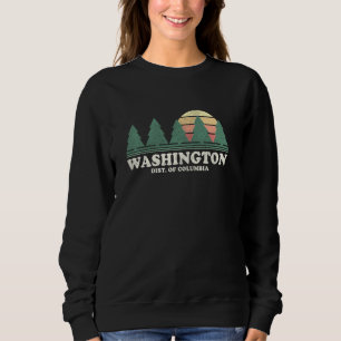 Washington Dc Vintag Throwback T-Shirt Retro 70er Sweatshirt