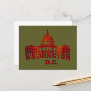 Washington dc vintage feiertagspostkarte