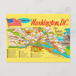 Washington DC Vintage-Karte Postkarte