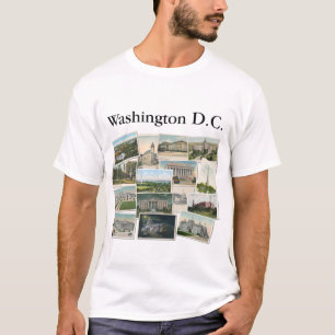 Washington DC: Vintage Postkarten Souvenir T-Shirt